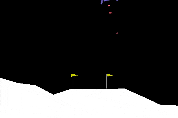 SARSA Lunar Landing Simulation