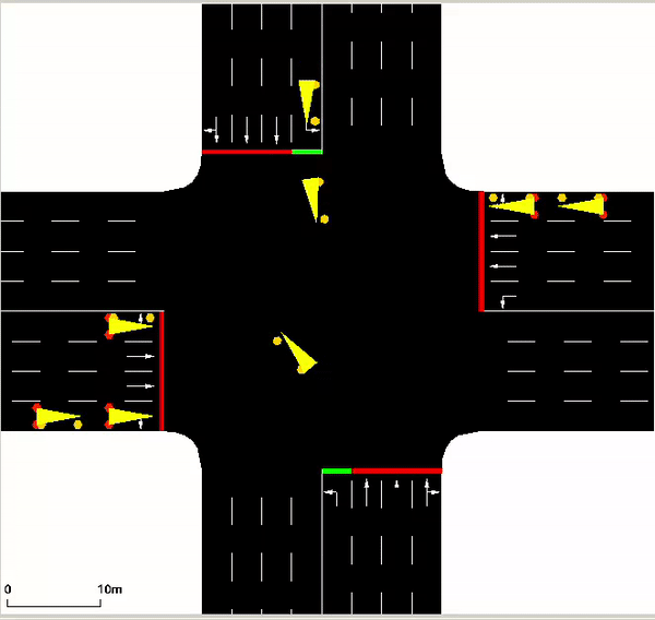 DQN-based traffic light control